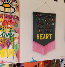 Load image into Gallery viewer, Fabric Slogan Wall Flags